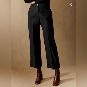 Sezane Damon Trousers Black NWOT 34/2
